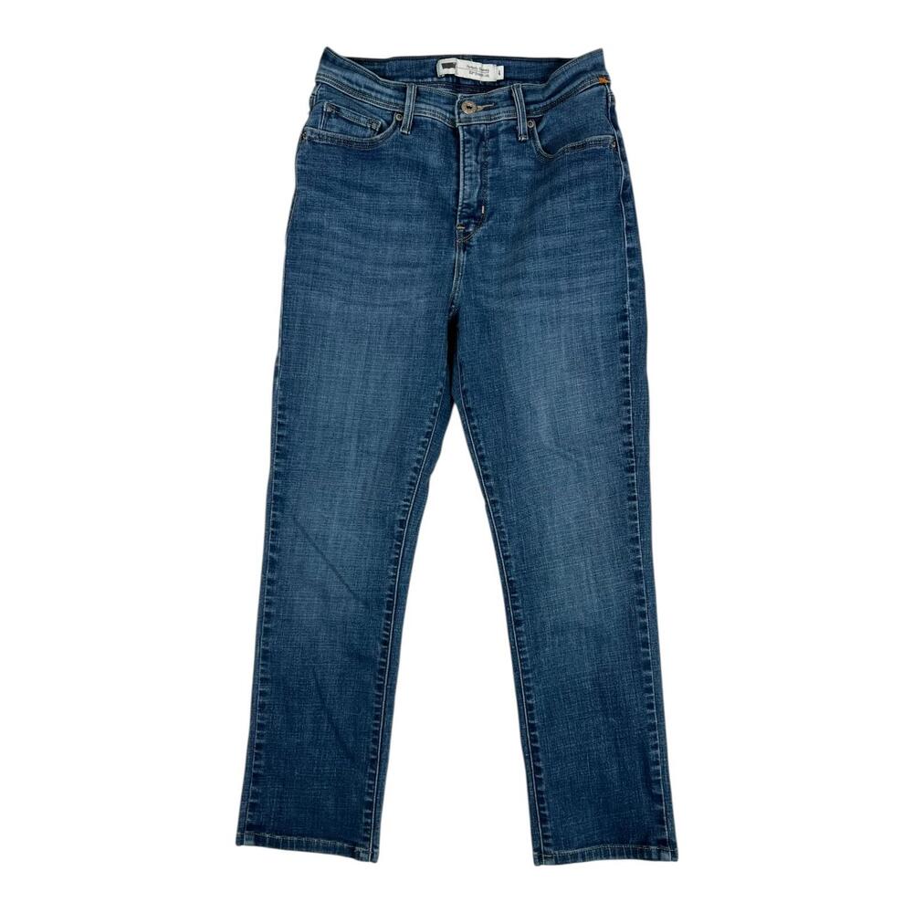 Levi's Perfectly Slimming 512 Straight Leg Jeans Womens 4 27x32 Blue Denim
